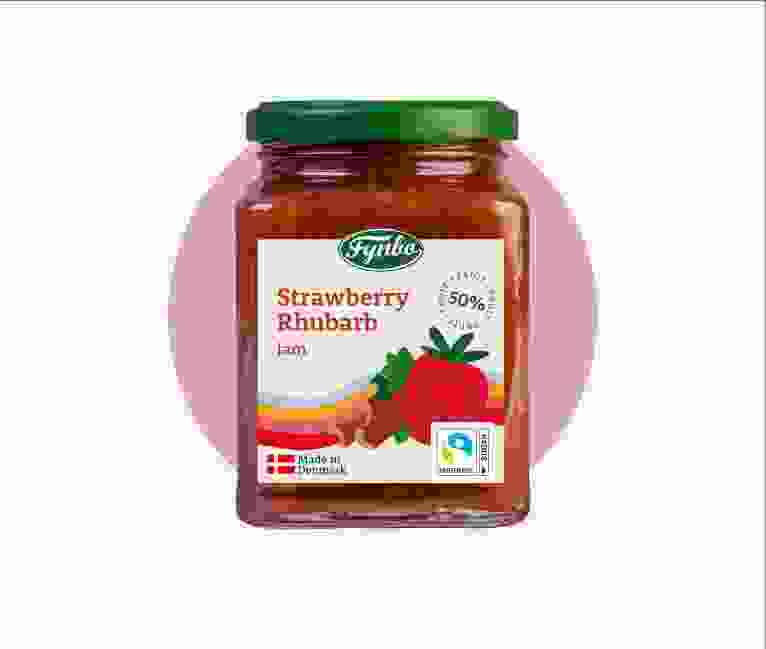 Strawberry Rhubarb Jam Fynbo