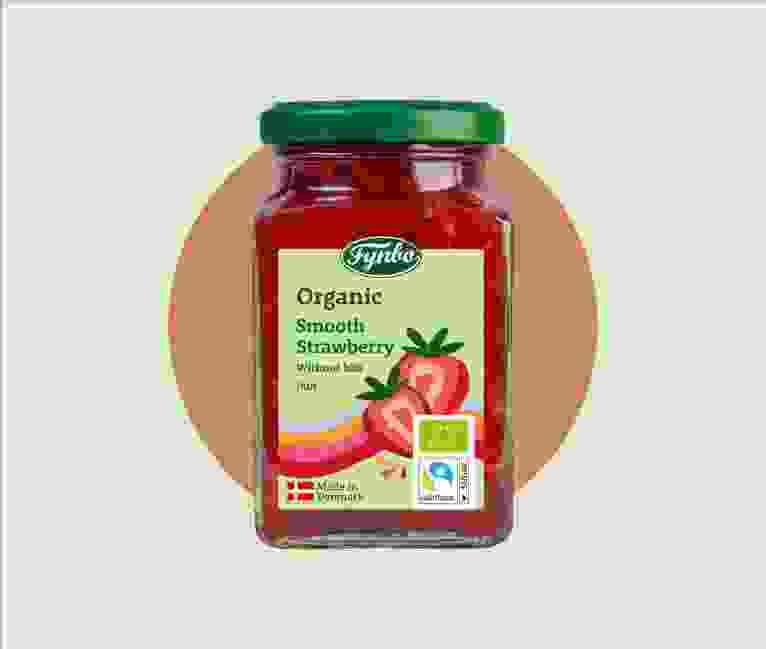 Smooth Creamy Strawberry Jam Without Bits Fruit Spread.Organic