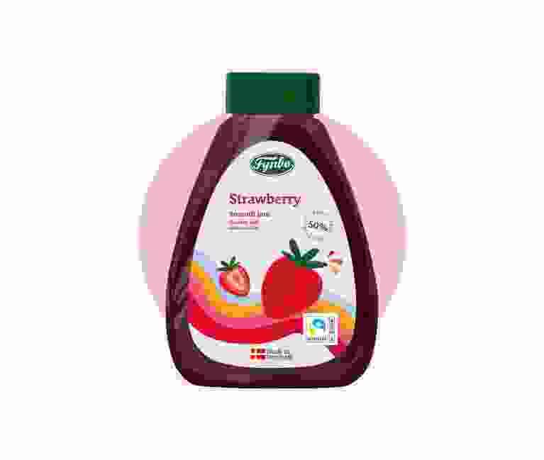 Strawberry Creamy Smooth Jam Without Bits Fruit Spread Fynbo