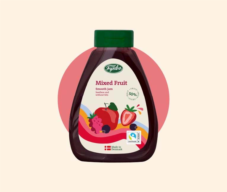 Mixed Fruit Creamy Smooth Jam Without Bits Fruit Spread Fynbo